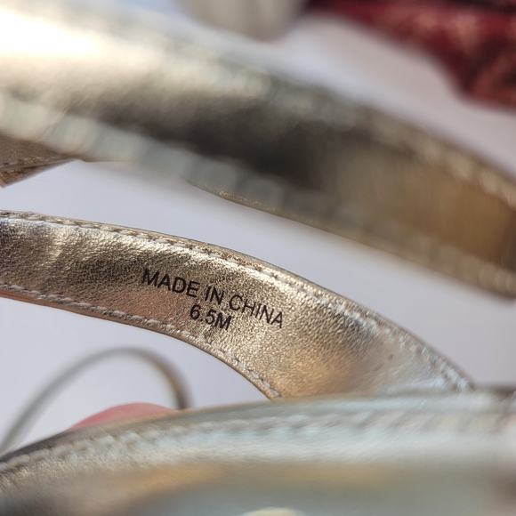 Lilly Pulitzer Emmie Wedge Sandals Gold And Tan Size 6.5 - Picture 6 of 15